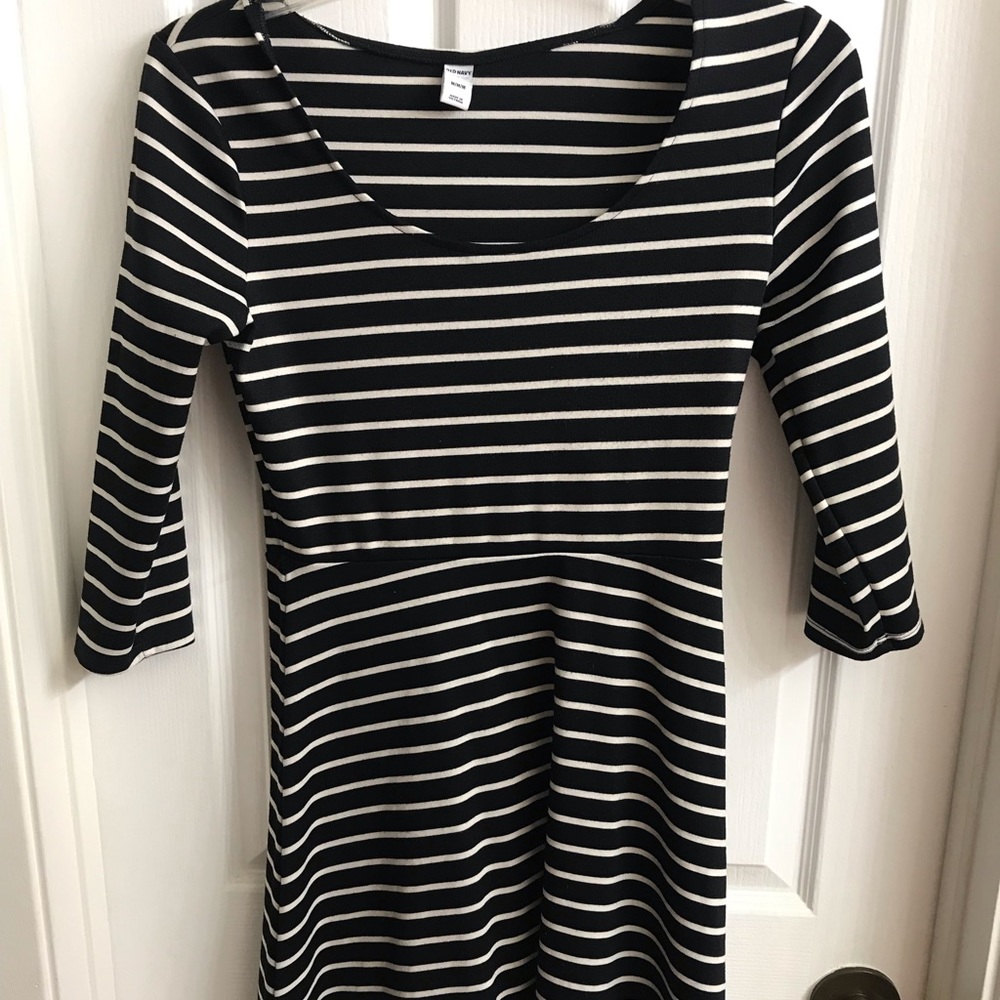 Striped long sleeve dress